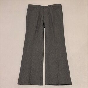 Wrangler Wrancher Dress Jeans Mens 40x32 Gray Polyester Twill Trousers 82HG